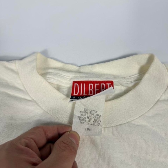 Vintage Dilbert Surf Naked T-Shirt  Men's Larg - Picture 3 of 6